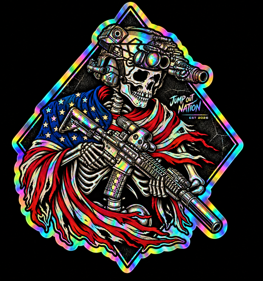 🇺🇸 American Goon — Holographic Sticker